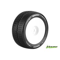 Louise T-TURBO Soft banden op witte disc velgen voor 1/8 truggy - 0 offset