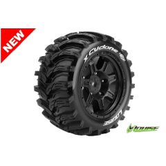 Louise X-Cyclone X-Maxx Banden Set op Zwarte Sport Velgen