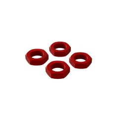 Arrma - Aluminium Wheel Nut 17mm Red 4PCS (AR310906)