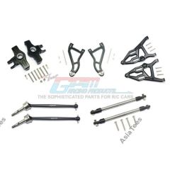 Aluminium front conversie set voor de Traxxas Unlimited Desert Racer - Zwart