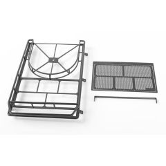 RC4WD Krabs Roof Rack w/Spare Tire Mount for Axial SCX10 II XJ (Black) (VVV-C0345)