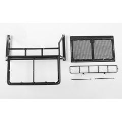 RC4WD Roof Rack, Rollbar, Light Bar Combo for RC4WD Chevy Blazer Body (Black) (VVV-C0357)