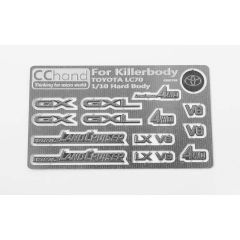 RC4WD Metal Emblems for Toyota Killerbody LC70 (VVV-C0374)