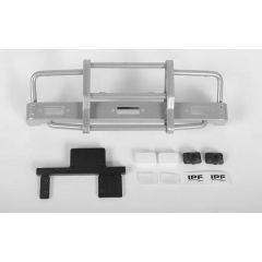 RC4WD Kangaroo Front Bumper w/Lights for Mojave II 2/4 Door Body Set (Silver) (VVV-C0435)