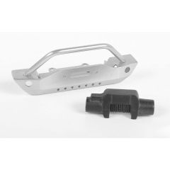 RC4WD Steel Stinger Front Bumper W/Plastic Winch for 1/18 Gelande II RTR W/Black Rock Body (Silver) (VVV-C0584)