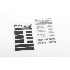 RC4WD Metal Logo Decal Sheet for 1985 Toyota 4Runner Hard Body (VVV-C0701)