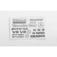 RC4WD Steel Logo Decal Sheet for Traxxas TRX-4 Mercedes-Benz G-500 (VVV-C0796)