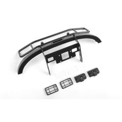 RC4WD Ranch Steel Front Winch Bumper w/ Lights for Axial 1/10 SCX10 II UMG10 (Black) (VVV-C0934)