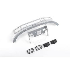 RC4WD Ranch Steel Front Winch Bumper w/ Lights for Axial 1/10 SCX10 II UMG10 (Silver) (VVV-C0935)