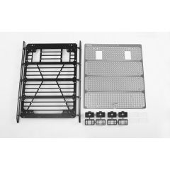 RC4WD Command Roof Rack w/ Diamond Plate & 4x Square Lights for Traxxas TRX-4 Mercedes-Benz G-500 (Style A) (VVV-C1000)