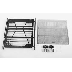 RC4WD Command Roof Rack w/ Diamond Plate & 2x Square Lights for Traxxas Mercedes-Benz G 63 AMG 6x6 (Style B) (VVV-C1003)