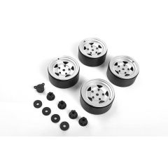 RC4WD Seren 2.2 Beadlock Wheels w/ Center Caps (Silver) (VVV-C1013)