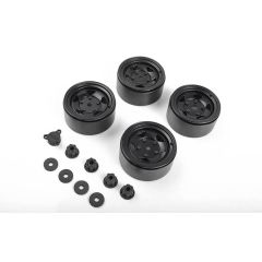 RC4WD Seren 2.2 Beadlock Wheels w/ Center Caps (Black) (VVV-C1015)