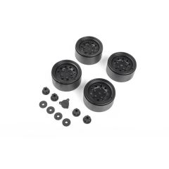 RC4WD Burato 2.2 Beadlock Wheels w/ Center Caps (Black) (VVV-C1019)