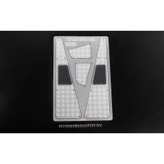 RC4WD Steel Front Side Hood Diamond Plates for RC4WD Gelande II 2015 Land Rover Defender D90 (Pick-up/SUV) (VVV-C1085)