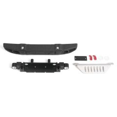 RC4WD OEM Wide Front Bumper w/ License Plate Holder + Steering Guard for Axial 1/10 SCX10 III Jeep (Gladiator/Wrangler) (VVV-C1106)