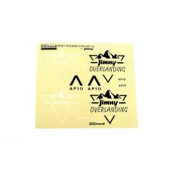 RC4WD Overlanding Decal Sheet for MST 4WD Off-Road Car Kit W/ J4 Jimny Body (VVV-C1205)