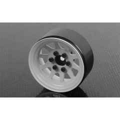 RC4WD OEM Stamped Steel 1.9 Single Beadlock Wheel (White) (Z-Q0082)