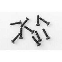 RC4WD Steel Flat Head Socket Cap Screws M2 x 10mm (Black) (Z-S1763)