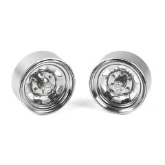 RC4WD Stamped Steel 1.7 Beadlock SR5 Wheels (Chrome) (Z-W0065)