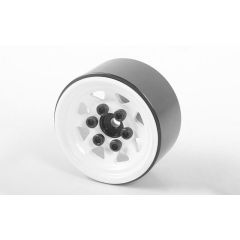 RC4WD Stamped Steel 1.0'' Stock Beadlock Wheels (White) (Z-W0111)