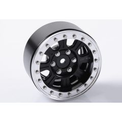 RC4WD Raceline Monster 1.9 Beadlock Wheels (Black/Silver) (Z-W0189)