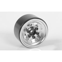 RC4WD Stamped Steel 1.0 Stock Beadlock Wheels (Silver) (Z-W0263)