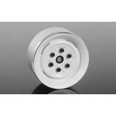 RC4WD Vintage Yota 6 Lug Stamped Steel 1.55 Beadlock Wheels (White) (Z-W0288)