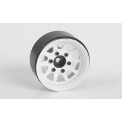 RC4WD OEM 6-Lug Stamped Steel 1.55 Beadlock Wheels (White) (Z-W0309)