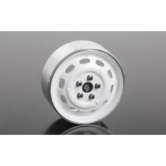 RC4WD Stamped Steel 1.7 10-Oval Hole Wheels (White) (Z-W0311)