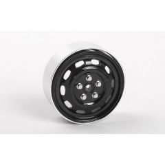 RC4WD Stamped Steel 1.7 10-Oval Hole Wheels (Black) (Z-W0313)