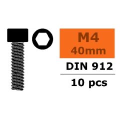 Cilinderschroef met binnenzeskant, M4X40, Staal (10st)