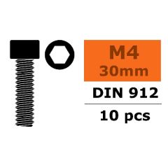 Cilinderschroef met binnenzeskant, M4X30, Staal (10st)