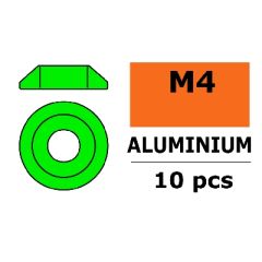 Aluminium Washer voor M4 Button Head Screws (BD: 12mm) - Groen - 10st