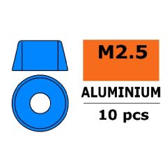 Aluminium Washer voor M2.5 Socket Head Screws (BD: 6mm) - Blauw - 10st