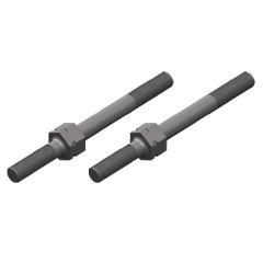 Turnbuckle - M4 - 50mm - Steel - 2 pcs (C-00180-128)