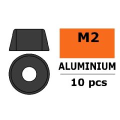 Aluminium Washer voor M2 Socket Head Screws (BD: 6mm) - Gun Metal - 10st