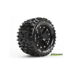 Louise MT-Pioneer Banden Set - 2.8" Velgen Zwart - Hex 12mm (electro 2WD: RR)