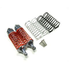 GPM - Aluminium instelbare voor schokdempers, Grijs - Traxxas Slash 4x4, Bandit, Stampede 4x4