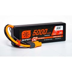 Spektrum 7.4V 5000mAh 2S 50C Smart G2 LiPo accu met IC5 stekker