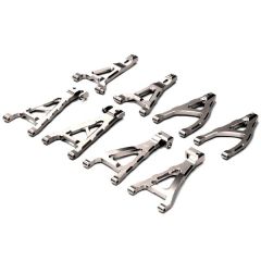 Integy Billet Type III Suspension Conversion Kit, Silver - Traxxas 1/16 E-Revo