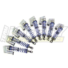 Integy MSR4 Shocks w/piggyback Zilver voor Traxxas E-Maxx/T-Maxx