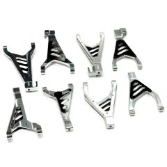 Billet Machined Type II Suspension Kit, Silver - Traxxas E-Revo