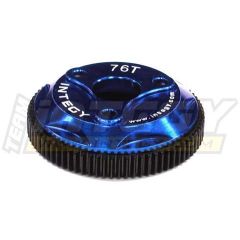 Integy 76T Metal Spur Gear, Blue - Traxxas Rustler, Stampede, Slash