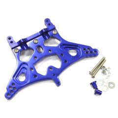 Integy Alloy Rear Shock Tower, Blue - Traxxas Rustler