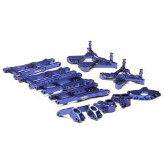 Integy Billet Machined Suspension Set, Blue - Traxxas Stampede 4x4/Slash 4x4