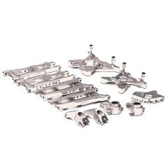 Integy Billet Machined Suspension Set, Silver - Traxxas Stampede 4x4/Slash 4x4