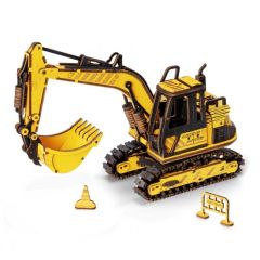 Robotime Excavator houten bouwpakket