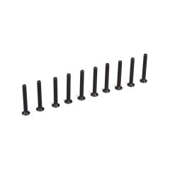 Flat Head Screws, M3 x 25mm (10) (TLR235004)