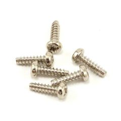 Screws, 3x10mm roundhead self-tapping (6)